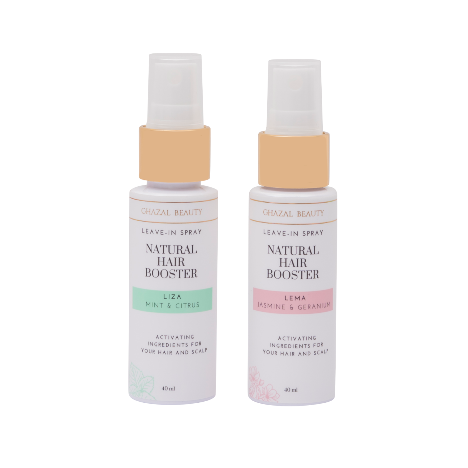 Natural Hair Booster Mini - Geranium & Jasmijn en Mint & Citrus